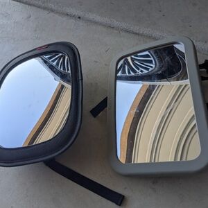 Baby Car Mirror Set with Black and Gray Frames